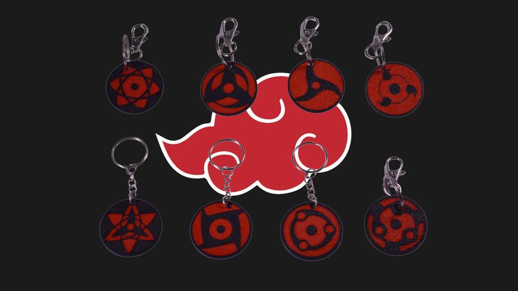Llaveros Sharingan Naruto Shippuden 8 pz